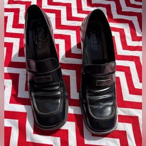 Gucci loafer heels